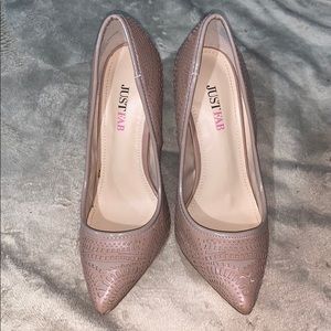 Just fab nude pumps
